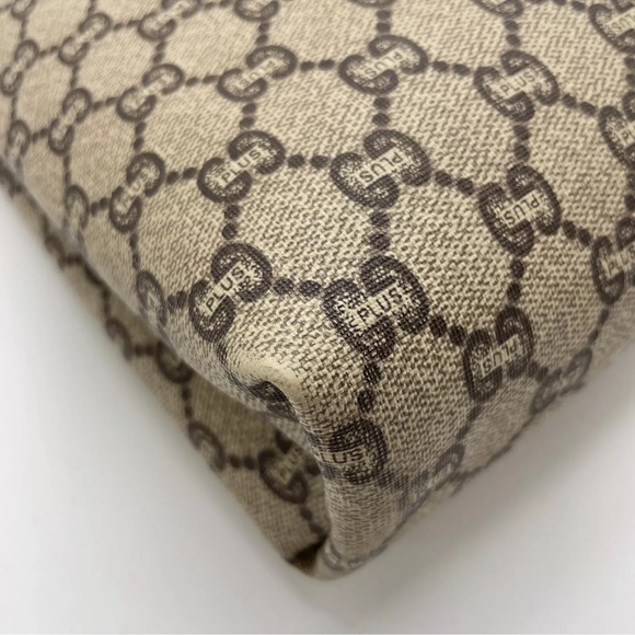 “24 hour sale”Authentic Gucci PLUS Sherry Line Beige PVC Tote Bag BEAUTIFUL BAG - Picture 9 of 16